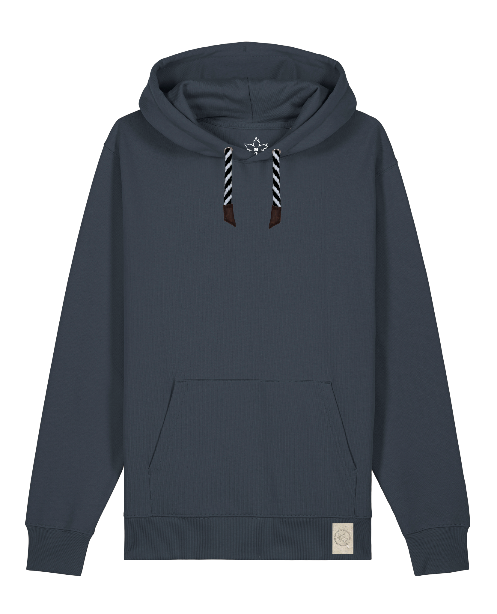 bio-unisex-medium fit-hoodie-basic-stsu177-blaubeernacht-sw kordel-front