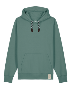 bio-unisex-medium fit-hoodie-basic-stsu177-blautanne-sw kordel-front