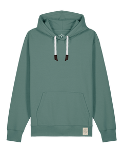 bio-unisex-medium fit-hoodie-basic-stsu177-blautanne-weiße kordel-front