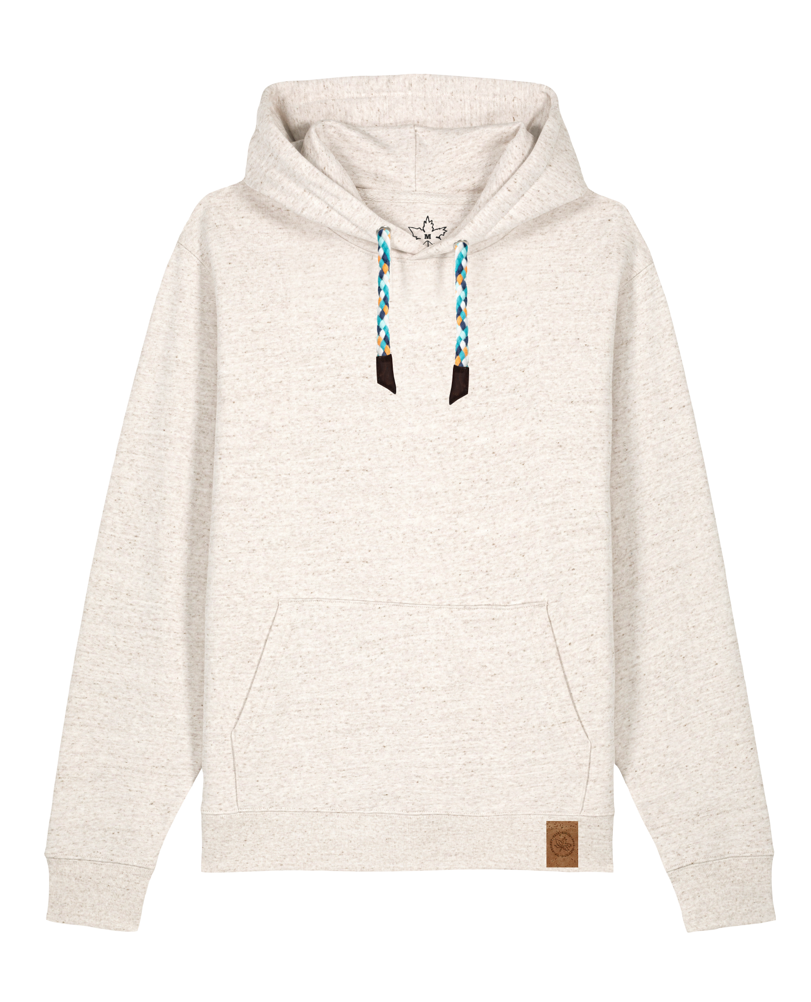 bio-unisex-medium fit-hoodie-basic-stsu177-elbsandstein-blaue kordel-front