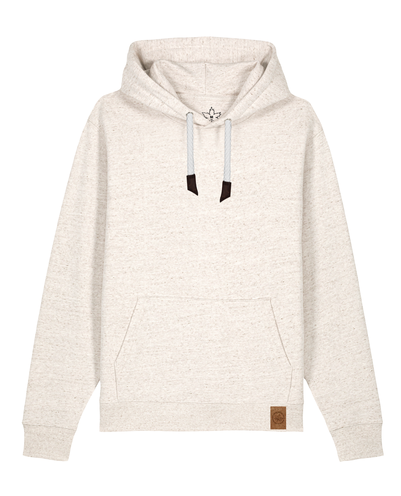 bio-unisex-medium fit-hoodie-basic-stsu177-elbsandstein-weiße kordel-front