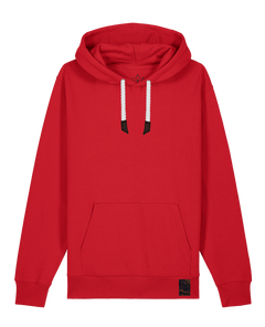 bio-unisex-medium fit-hoodie-basic-stsu177-erdbeere-weiße kordel-front