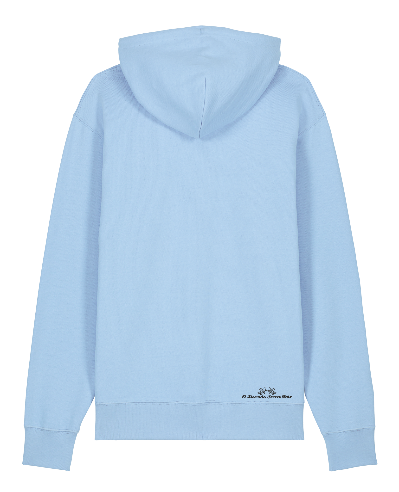 bio-unisex-medium fit-hoodie-basic-stsu177-lagune-blaue kordel-back
