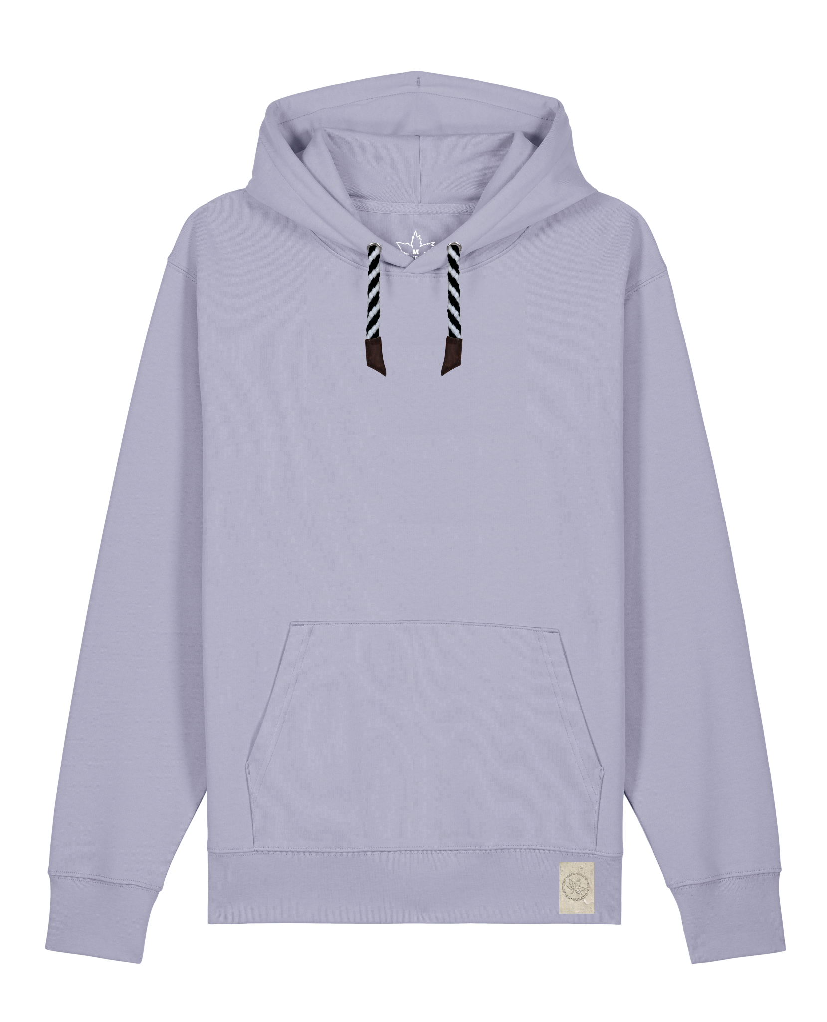 bio-unisex-medium fit-hoodie-basic-stsu177-lavender-sw kordel-front