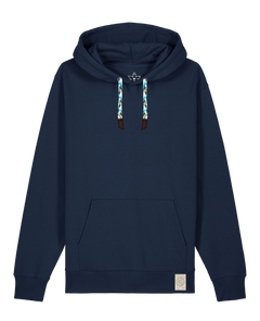 bio-unisex-medium fit-hoodie-basic-stsu177-marine-blaue kordel-front