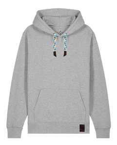 bio-unisex-medium fit-hoodie-basic-stsu177-mausgrau-blaue kordel-front
