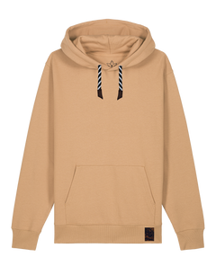 bio-unisex-medium fit-hoodie-basic-stsu177-meersand-sw kordel-front