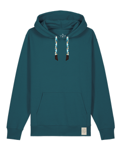bio-unisex-medium fit-hoodie-basic-stsu177-nordmanntanne-blaue kordel-front