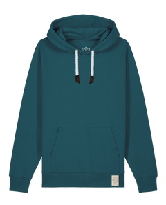 bio-unisex-medium fit-hoodie-basic-stsu177-nordmanntanne-weiße kordel-front