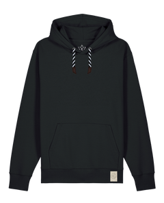 bio-unisex-medium fit-hoodie-basic-stsu177-schwarz-sw kordel-front