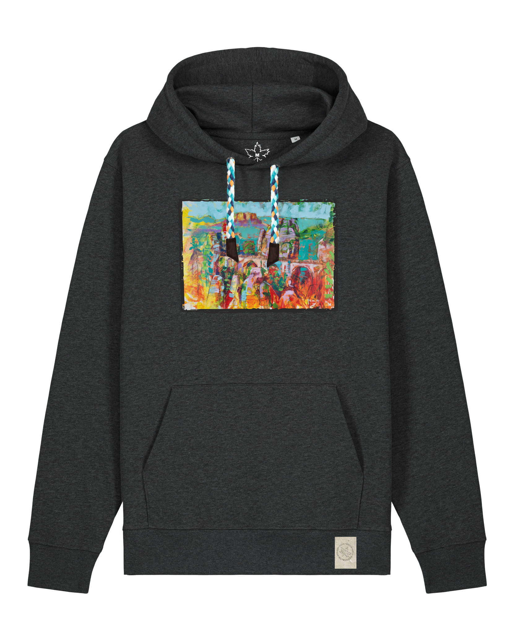 bio-unisex-medium fit-hoodie-bastei-stsu177-elephant-blaue kordel-front