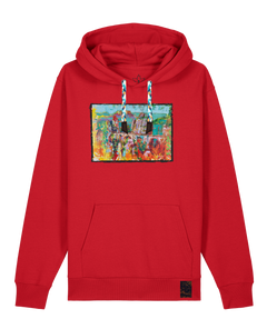 bio-unisex-medium fit-hoodie-bastei-stsu177-erdbeere-blaue kordel-front