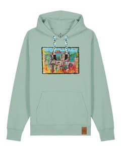 bio-unisex-medium fit-hoodie-bastei-stsu177-eukalyptus-blaue kordel-front