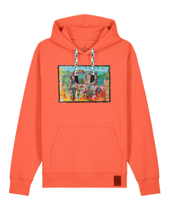 bio-unisex-medium fit-hoodie-bastei-stsu177-mandarine-blaue kordel-front