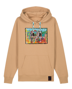 bio-unisex-medium fit-hoodie-bastei-stsu177-meersand-blaue kordel-front