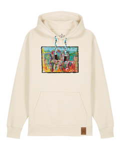 bio-unisex-medium fit-hoodie-bastei-stsu177-natur-blaue kordel-front
