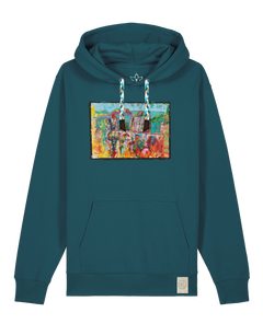 bio-unisex-medium fit-hoodie-bastei-stsu177-nordmanntanne-blaue kordel-front
