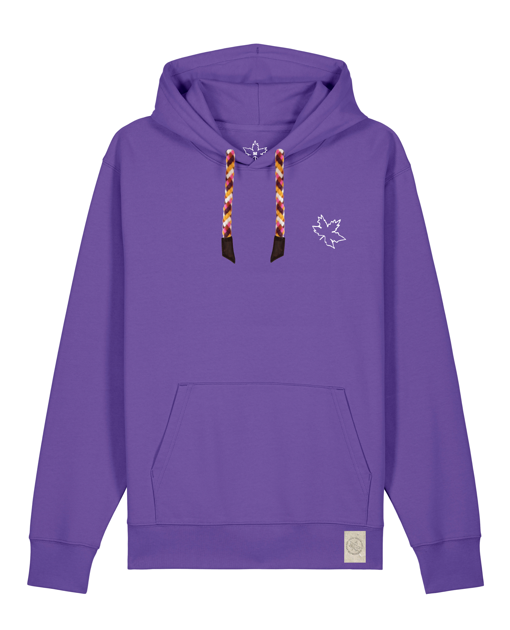 bio-unisex-medium fit-hoodie-be like flowers (backprint)-stsu177-blaukraut-rote kordel-front