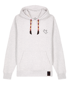 bio-unisex-medium fit-hoodie-be like flowers (backprint)-stsu177-rennmaus-rote kordel-front