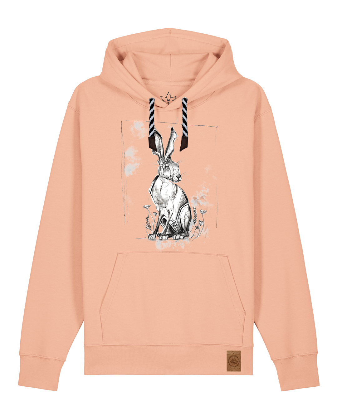 bio-unisex-medium fit-hoodie-carrot hunter-stsu177-agyptische keramik-sw kordel-front