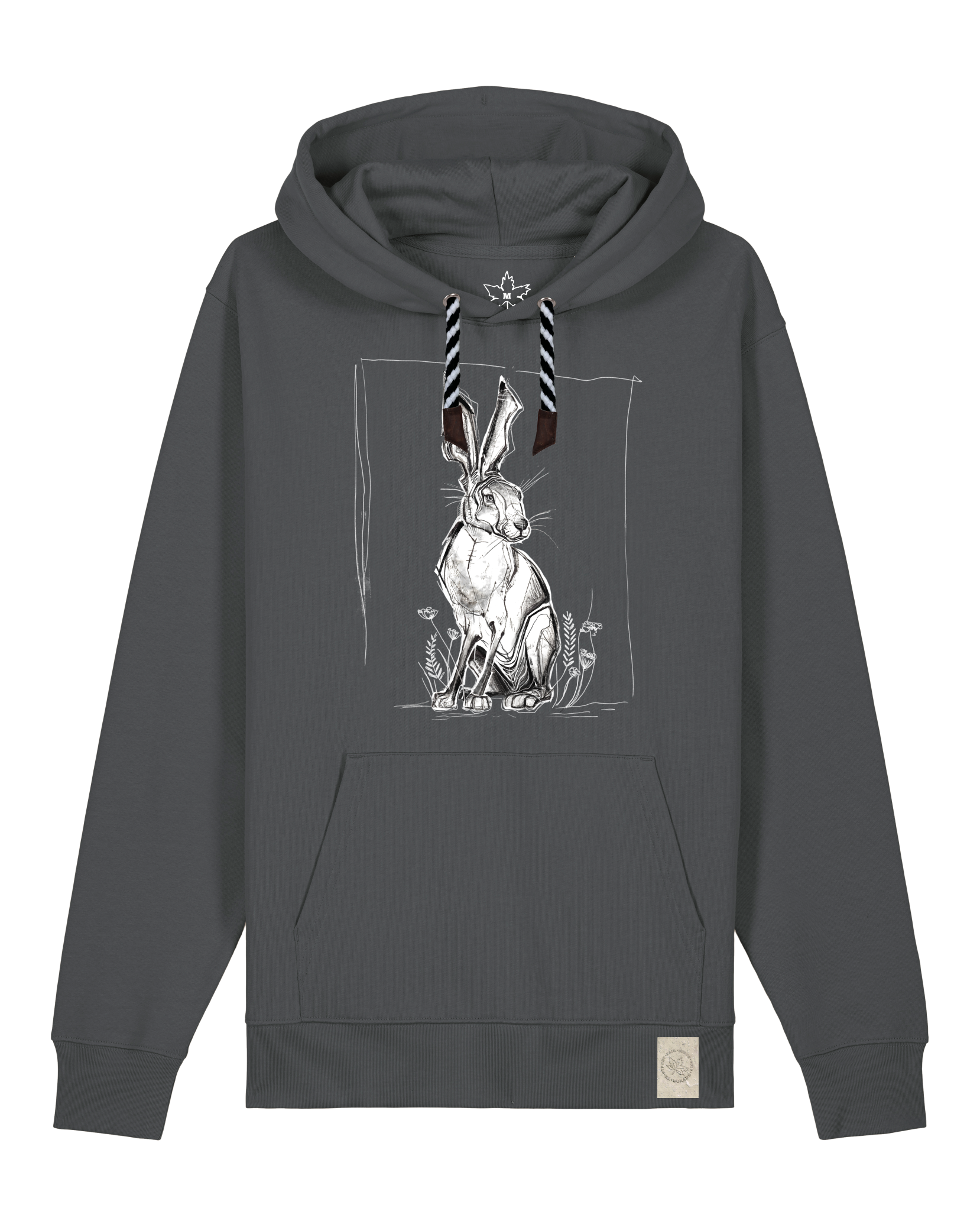 bio-unisex-medium fit-hoodie-carrot hunter-stsu177-eisen-sw kordel-front