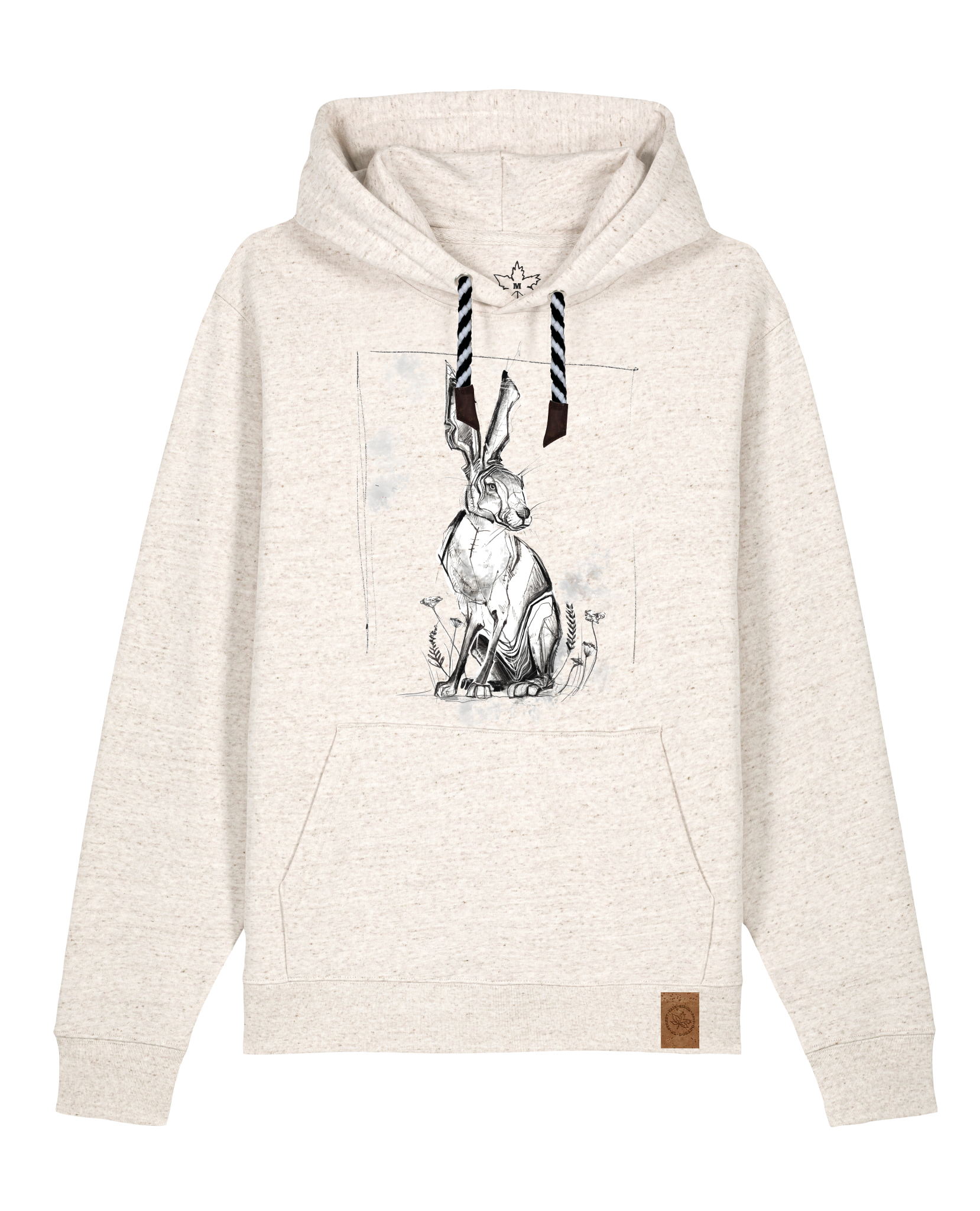 bio-unisex-medium fit-hoodie-carrot hunter-stsu177-elbsandstein-sw kordel-front