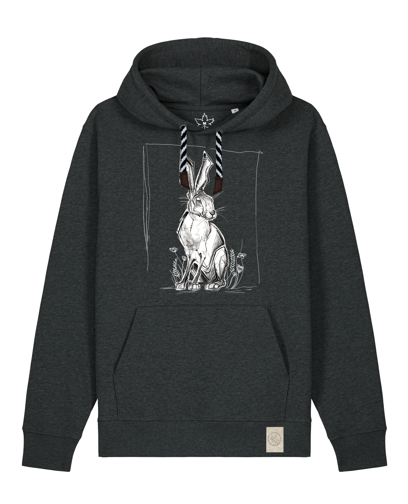bio-unisex-medium fit-hoodie-carrot hunter-stsu177-elephant-sw kordel-front
