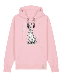bio-unisex-medium fit-hoodie-carrot hunter-stsu177-flamingo-sw kordel-front