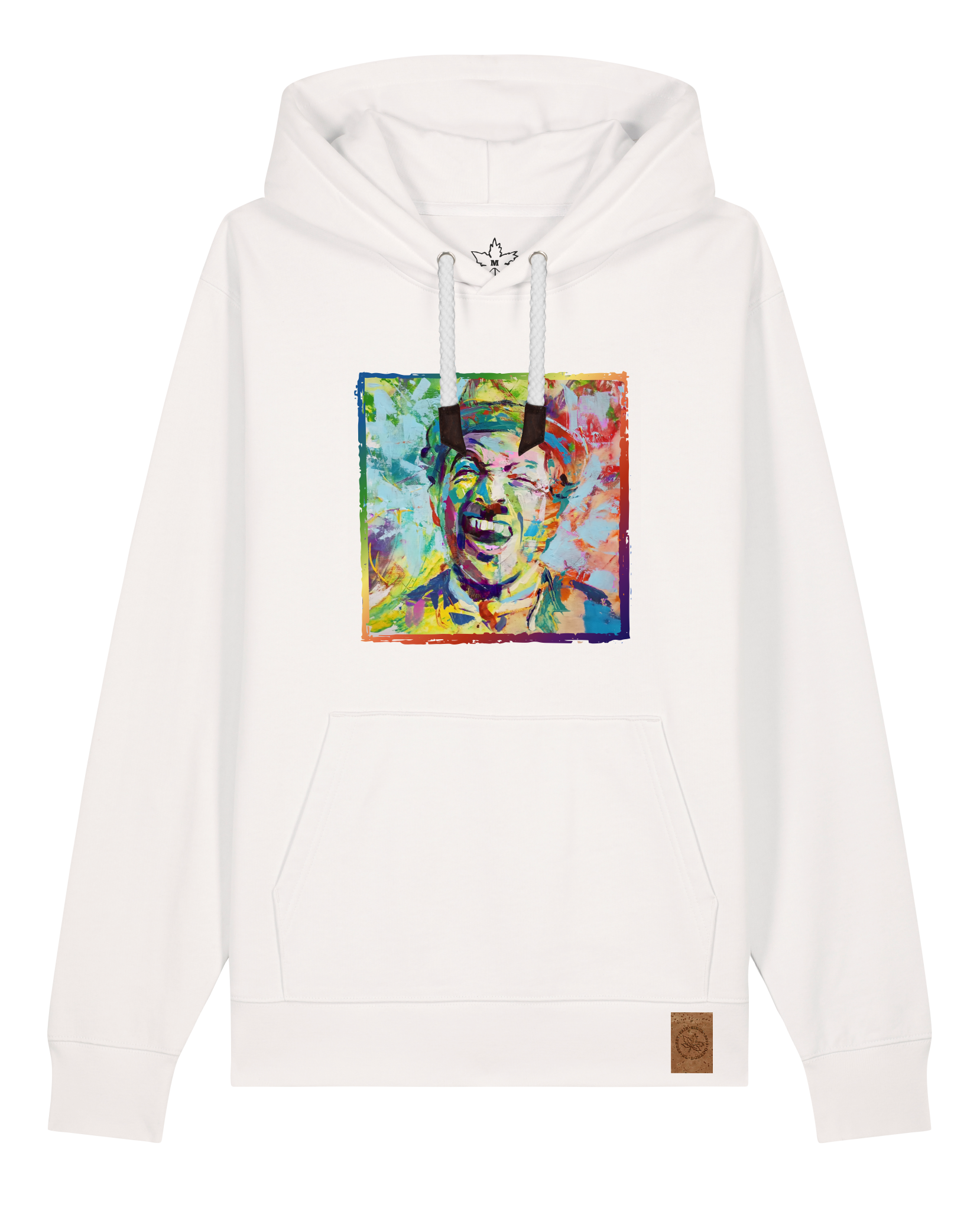 bio-unisex-medium fit-hoodie-chaplin-stsu177-bio ei-weiße kordel-front