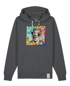bio-unisex-medium fit-hoodie-chaplin-stsu177-eisen-bunte kordel-front