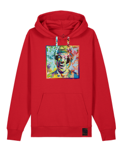 bio-unisex-medium fit-hoodie-chaplin-stsu177-erdbeere-bunte kordel-front