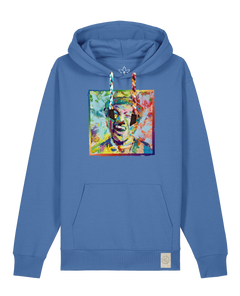 bio-unisex-medium fit-hoodie-chaplin-stsu177-hortensie-bunte kordel-front