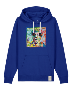 bio-unisex-medium fit-hoodie-chaplin-stsu177-kornblume-weiße kordel-front