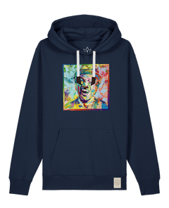 bio-unisex-medium fit-hoodie-chaplin-stsu177-marine-weiße kordel-front