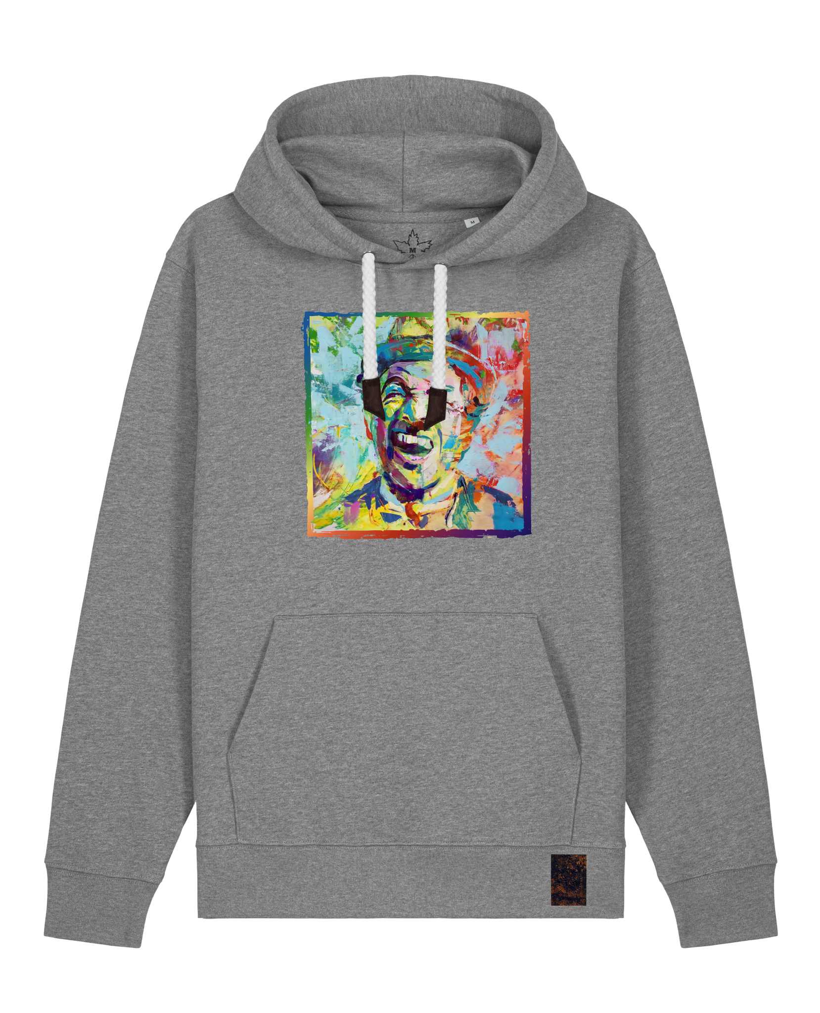 bio-unisex-medium fit-hoodie-chaplin-stsu177-opossum-weiße kordel-front