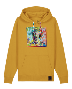 bio-unisex-medium fit-hoodie-chaplin-stsu177-senf-bunte kordel-front