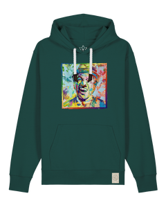 bio-unisex-medium fit-hoodie-chaplin-stsu177-spirulina-weiße kordel-front