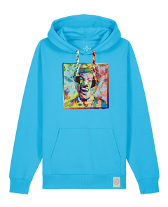 bio-unisex-medium fit-hoodie-chaplin-stsu177-wasserblau-bunte kordel-front