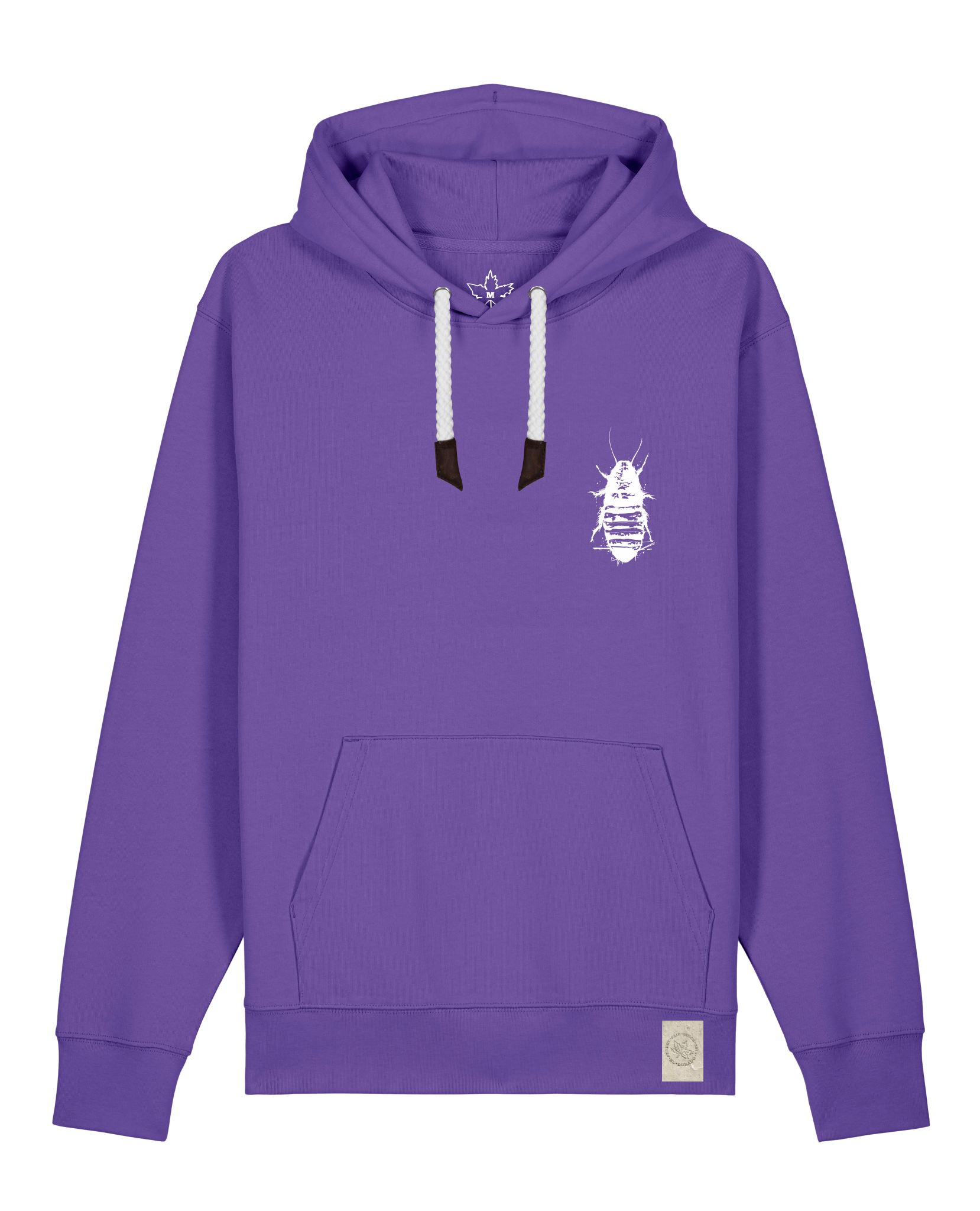 bio-unisex-medium fit-hoodie-cockroach ranch (backprint)-stsu177-blaukraut-weiße kordel-front