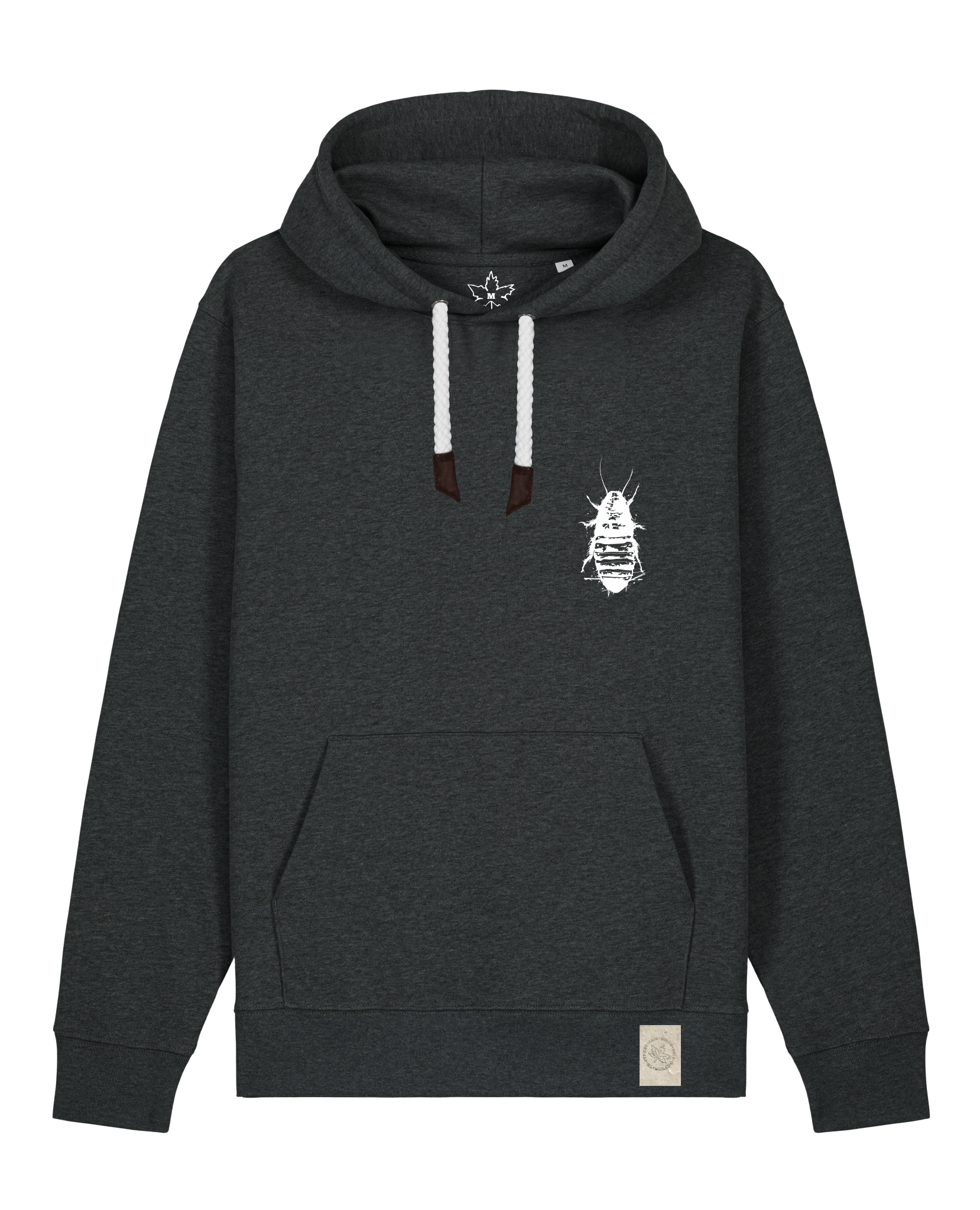 bio-unisex-medium fit-hoodie-cockroach ranch (backprint)-stsu177-elephant-weiße kordel-front