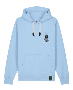bio-unisex-medium fit-hoodie-cockroach ranch (backprint)-stsu177-lagune-weiße kordel-front