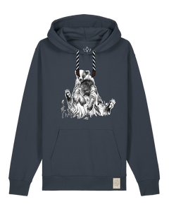 bio-unisex-medium fit-hoodie-dachs-stsu177-blaubeernacht-sw kordel-front