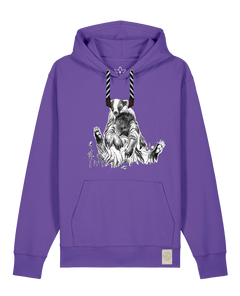 bio-unisex-medium fit-hoodie-dachs-stsu177-blaukraut-sw kordel-front