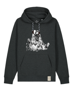 bio-unisex-medium fit-hoodie-dachs-stsu177-elephant-sw kordel-front