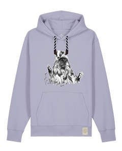 bio-unisex-medium fit-hoodie-dachs-stsu177-lavender-sw kordel-front