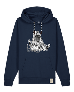 bio-unisex-medium fit-hoodie-dachs-stsu177-marine-sw kordel-front