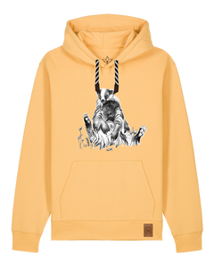 bio-unisex-medium fit-hoodie-dachs-stsu177-senfkorn-sw kordel-front