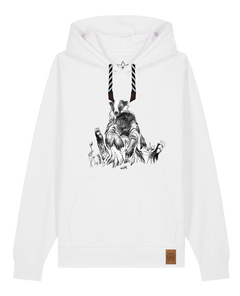 bio-unisex-medium fit-hoodie-dachs-stsu177-weiß-sw kordel-front