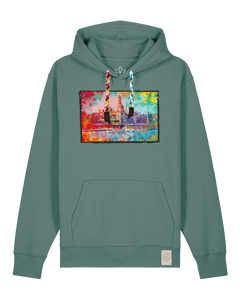 bio-unisex-medium fit-hoodie-dresden-stsu177-blautanne-bunte kordel-front