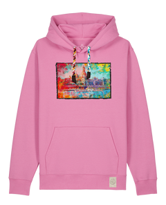 bio-unisex-medium fit-hoodie-dresden-stsu177-kaugummi-bunte kordel-front